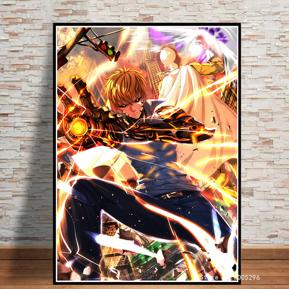Toile One Punch Man – Genos & Saitama
