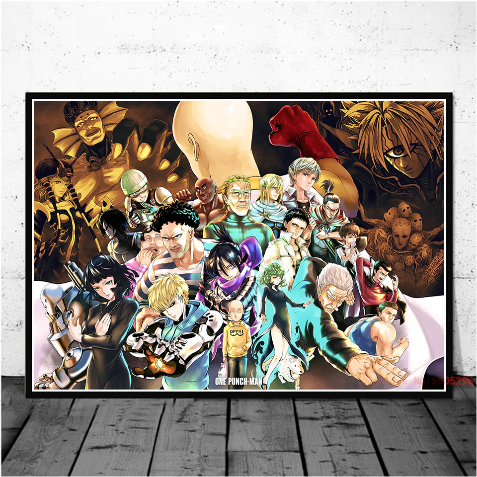 Toile One Punch Man – Héros VS Monstres