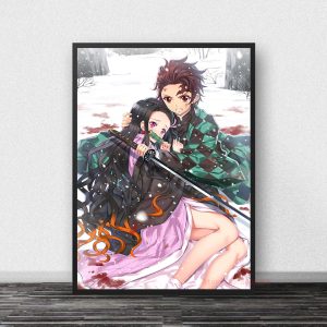 Toile Demon Slayer - Tanjro & Nezuko