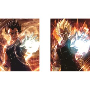 Poster réticulaire 3D DBZ - Vegeta