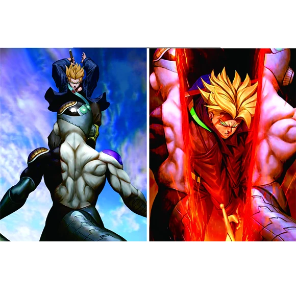 Poster réticulaire 3D DBZ – Trunk Vs Frieza