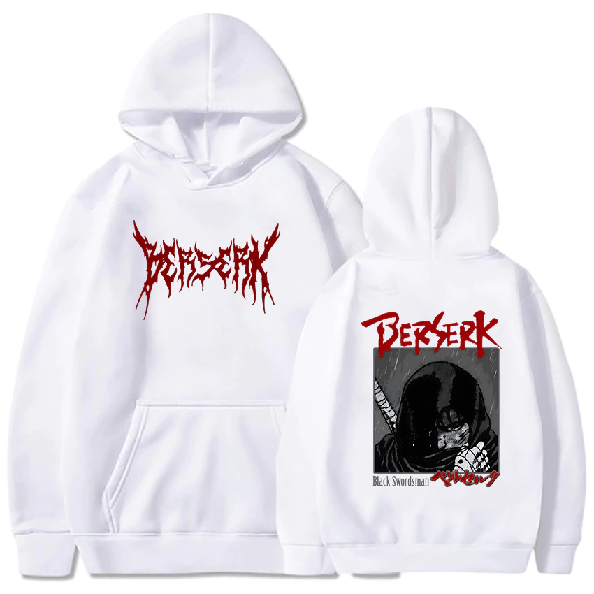 Hoodie Berserk – Guts Blanc