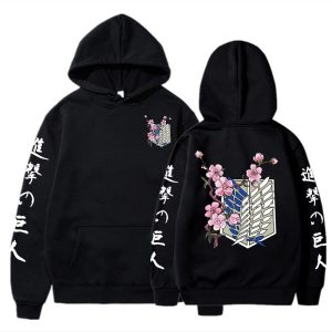Hoodie L'attaque des Titans - Noir