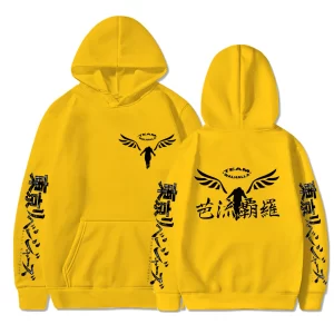Hoodie Tokyo Revenger - Team Valhalla Jaune