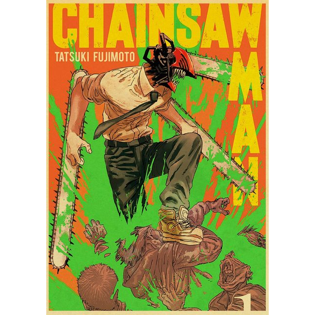 Poster Vintage 42*30 Chainsawman –  Tome 1