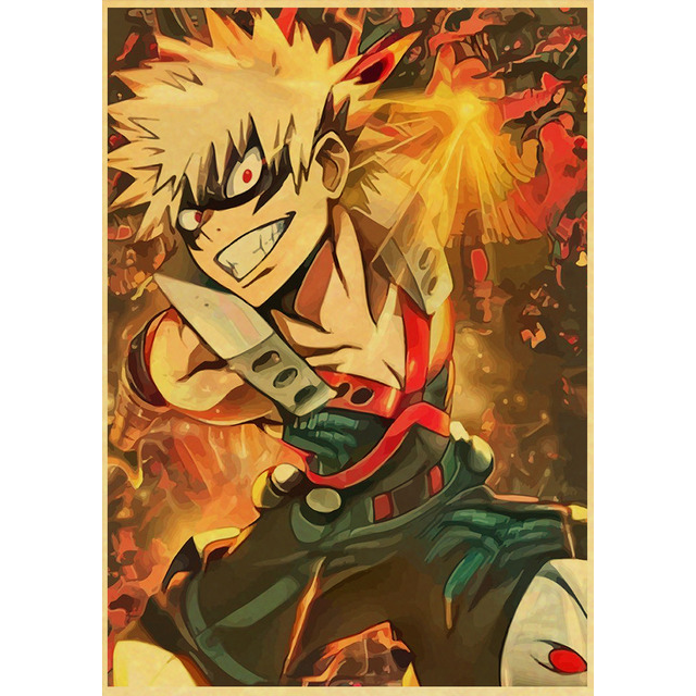Poster Vintage 42*30 My Hero Academia – Katsuki Bakugo
