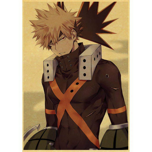 Poster Vintage 42*30 My Hero Academia – Katsuki Bakugo