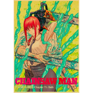 Poster Vintage 42*30 Chainsawman - Denji & Makima