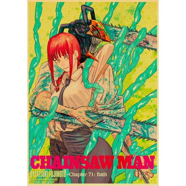 Poster Vintage 42*30 Chainsawman – Denji & Makima