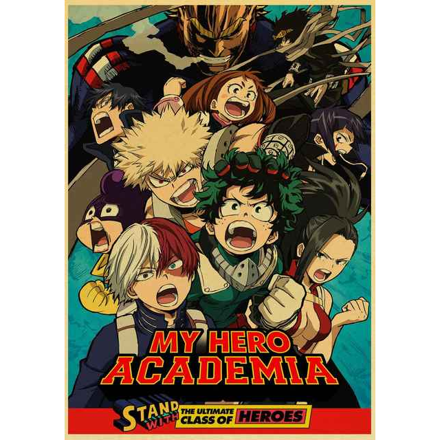Poster Vintage 42*30 My Hero Academia