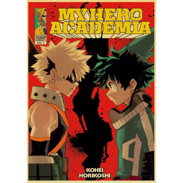 Poster Vintage 42*30 My Hero Academia – Midorya & Bakugo