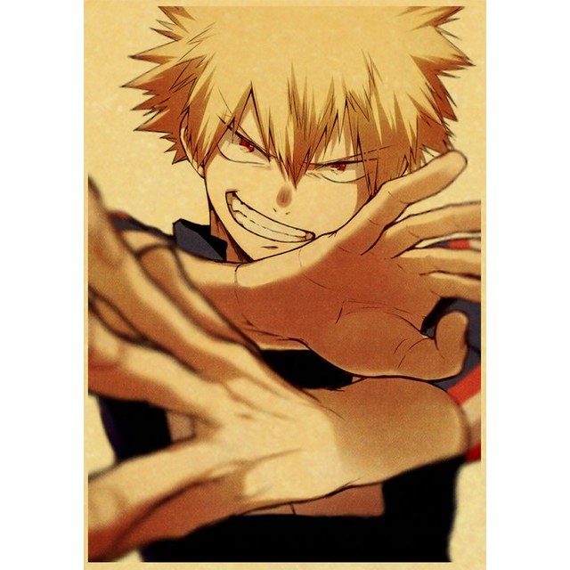 Poster Vintage 42*30 My Hero Academia – Katsuki Bakugo