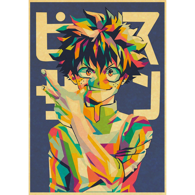 Poster Vintage 42*30 My Hero Academia – Midorya Izuku
