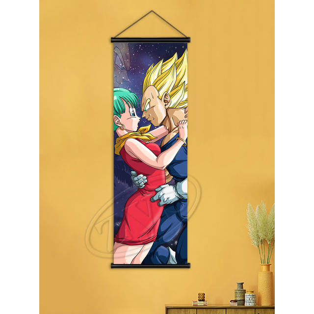 Toile rouleau 30*90 DBZ –  Vegeta & Bulma