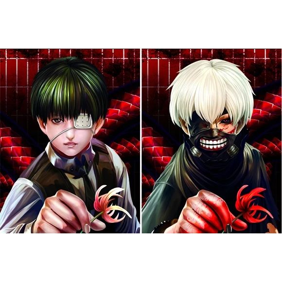 Poster réticulaire 3D Tokyo Ghoul – Ken Kaneki