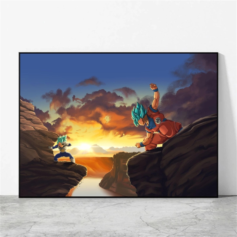 Toile Dragon Ball Super – Goku vs Vegeta