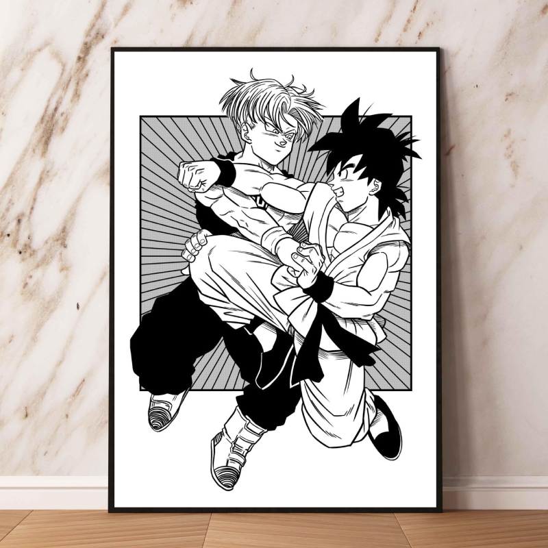 Toile Dragon Ball Super – Trunk vs goten