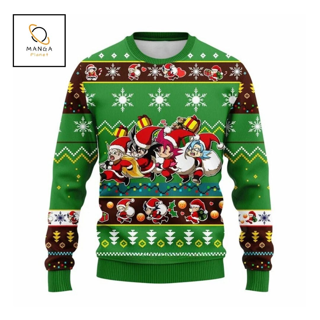 Sweat de noel Dragon Ball Z vert