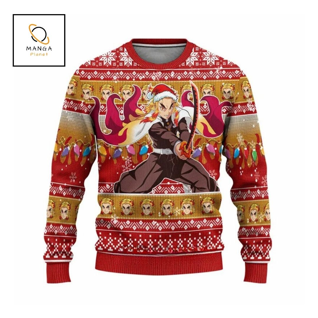 Sweat de noel Demon Slayer – Rengoku