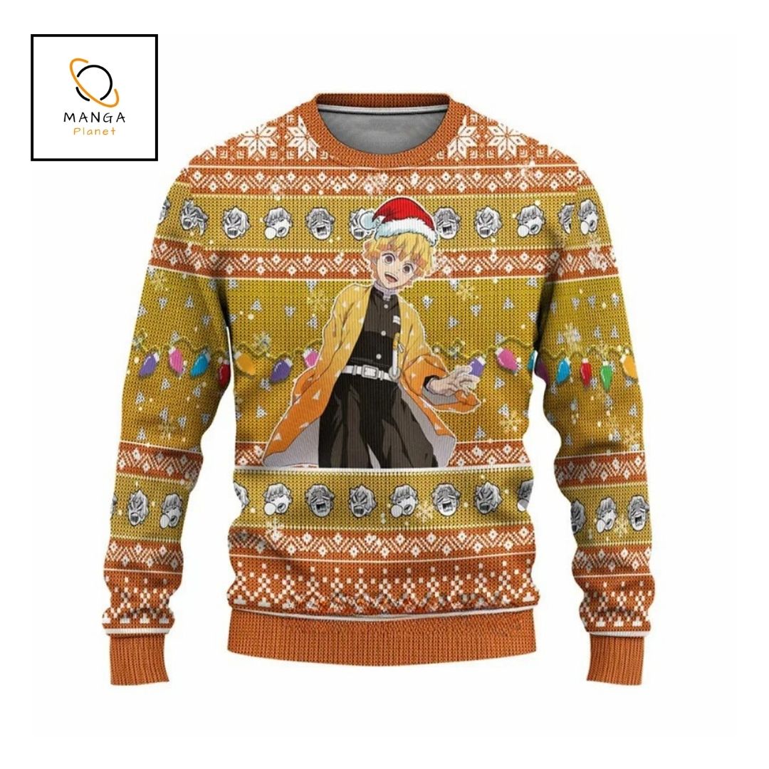 Sweat de noel Demon Slayer – Zenitsu