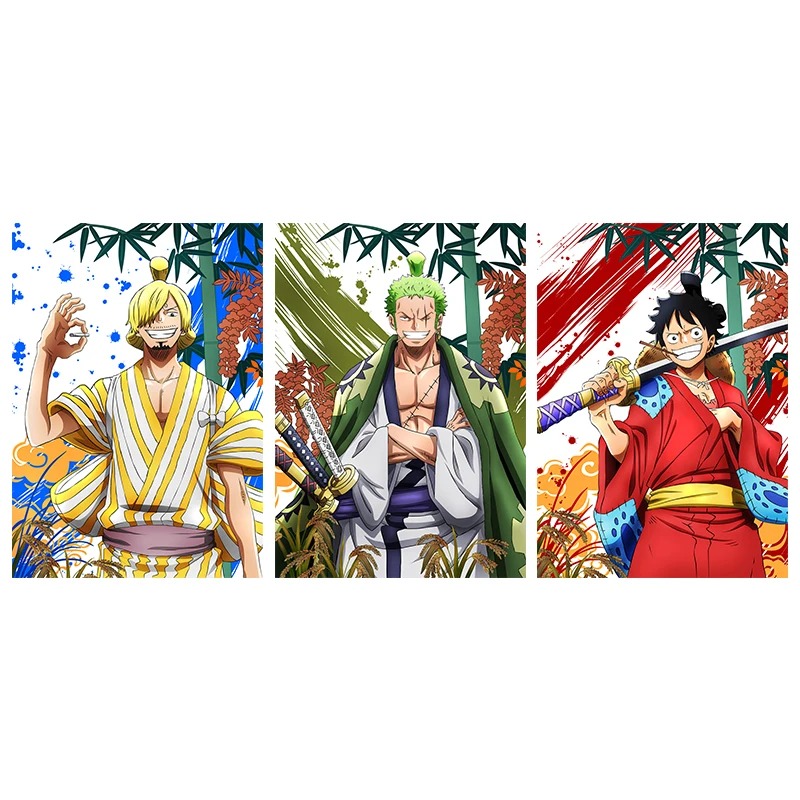 Poster réticulaire 3D One Piece – Mugiwara Wano