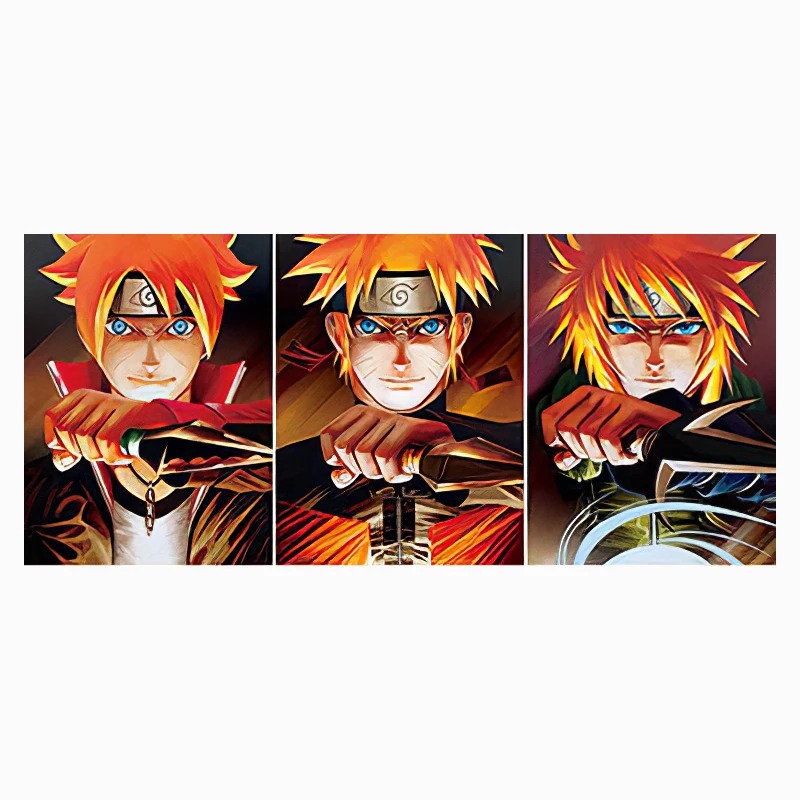 Poster réticulaire 3D Naruto Shippuden