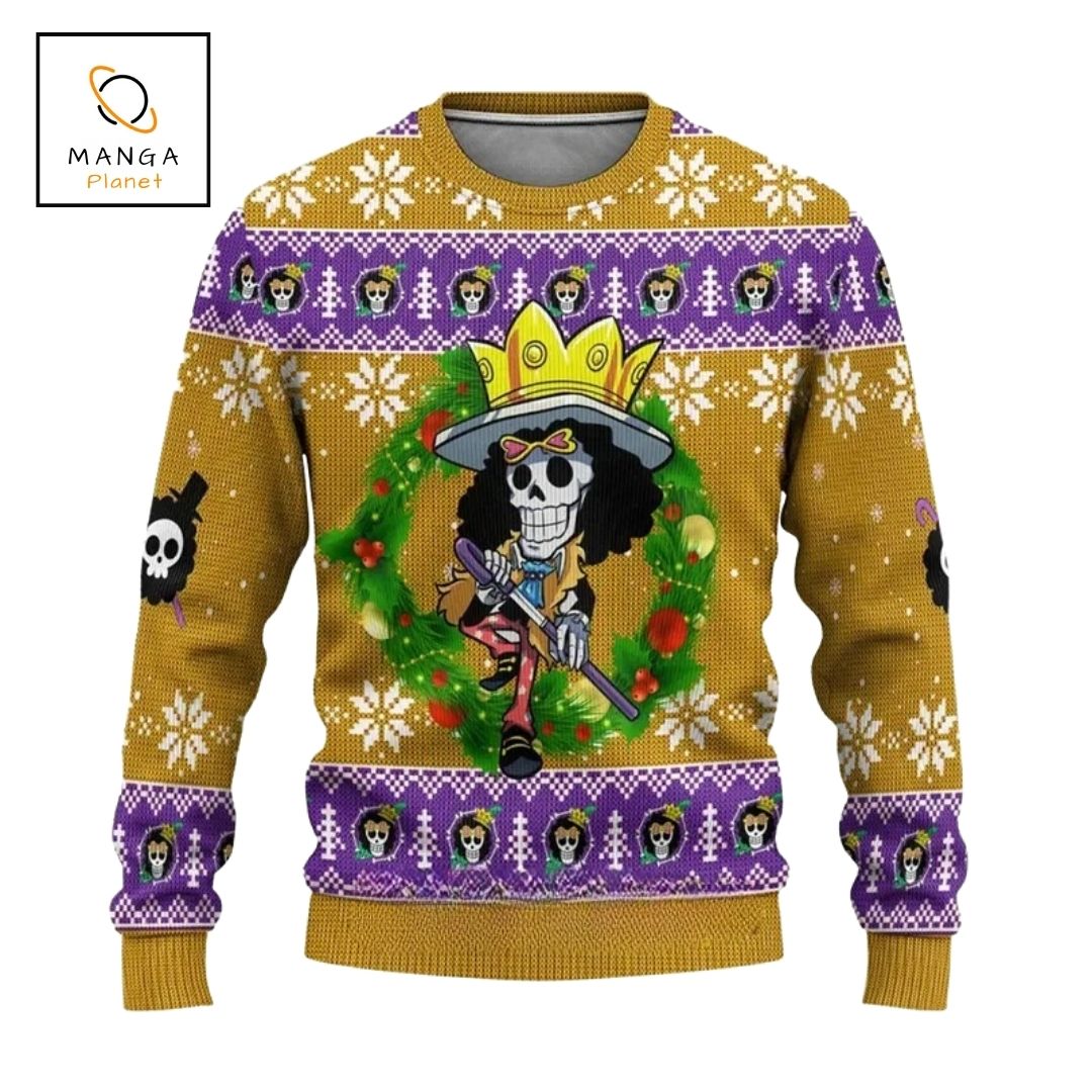 Sweat de noel One Piece- Brook