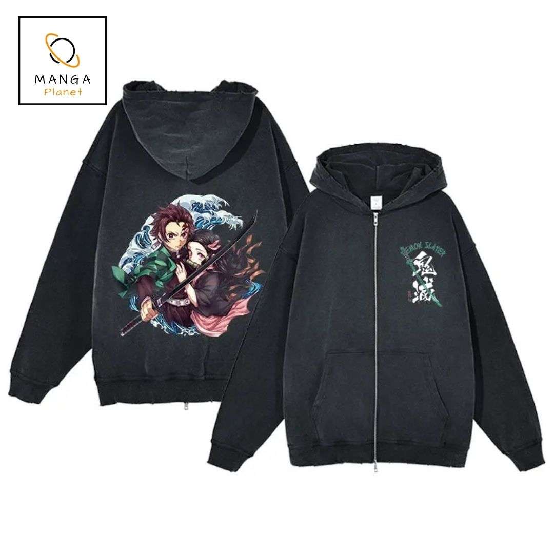 Veste Demon Slayer- Tanjiro & Nezuko