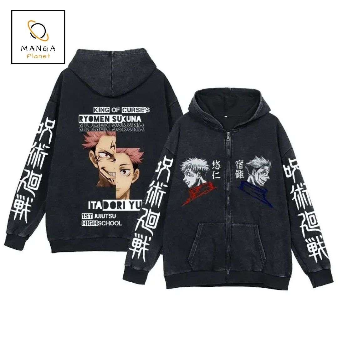 Veste Jujutsu Kaisen – Sukuna & Yuji